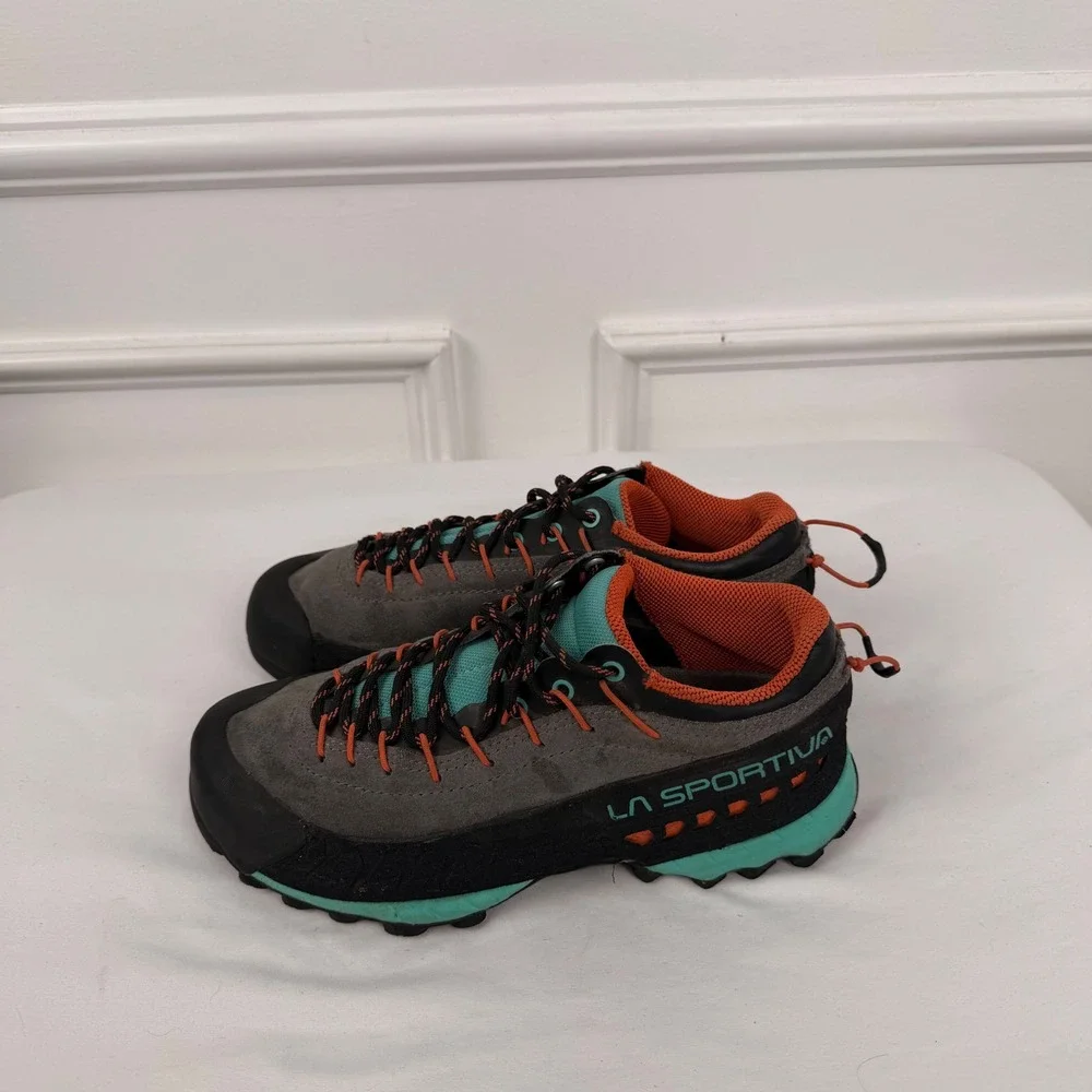 La Sportiva TX4 Womens Approach Shoes Grey Turquoise Orange Size 36 US 5.5